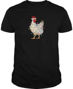 Chicken Christmas t shirt