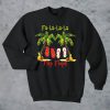 Christmas Fa-la-la-la flip flops sweatshirt