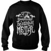 Halloween Disney Powered by fairy dust and death bat metal sweatshirt