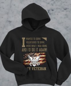 I wanted to serve volunteered to serve knew what i was doing and I'd do it again navy veteran hoodie