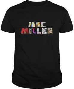 Mac Miller Name Text t shirt