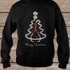 Nurse Stethoscope Christmas tree Merry Christmas sweatshirt