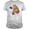 Santa claus christmas toilet t shirt