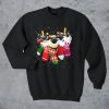 Shaun the Sheep in socks Christmas sweatshirt