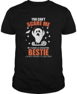 You Can't Scare Me I Have A Crazy Bestie t shirt