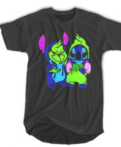 Baby Grinch and Stitch t shirt