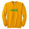 Coca-Cola yellow sweatshirt