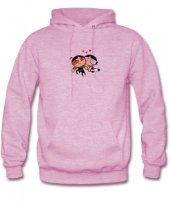 powerpuff girl buttercup kiss hoodie