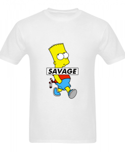 Savage Bart Simpson t shirt