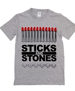 White Sticks and Stones Mean Girls t shirt