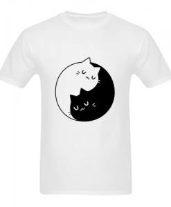 yinyang cat t shirt