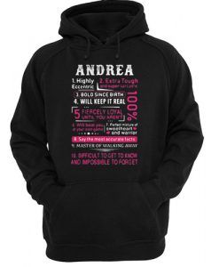 Andrea highly eccentric extra tough hoodie