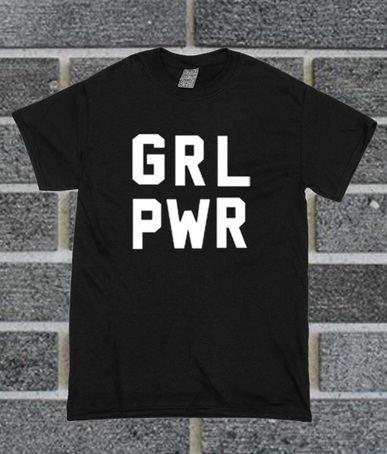 GRL PWR Font t shirt