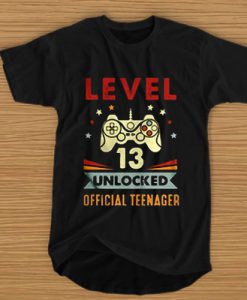 Level 13 unlocked official teenager t shirt