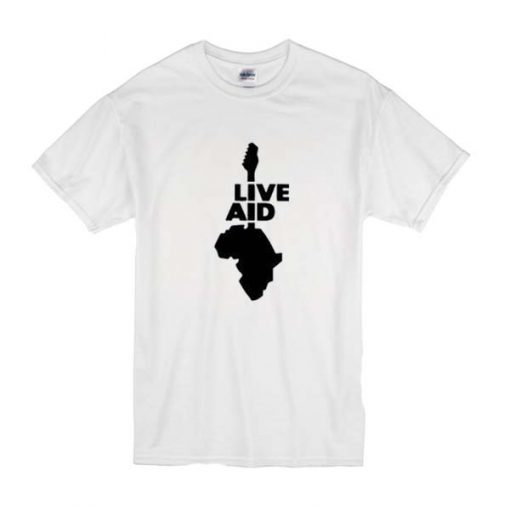 Live Aid Music Art t shirt