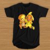 Pikachu and Pikachu Charmander pokemon t shirt