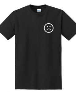 Sad Emoji Pocket Logo t shirt