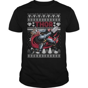 Thor Marvel ugly christmas t shirt