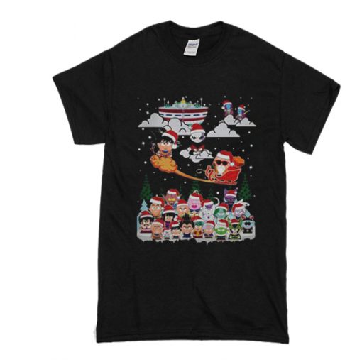 Goku Jiren Zeno and Kame Santa Claus Dragon ball Christmas T-shirt From Made A Fun