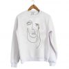 Line Art Turtleneck sweatshirt