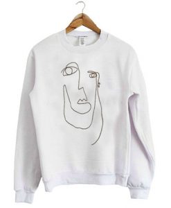 Line Art Turtleneck sweatshirt