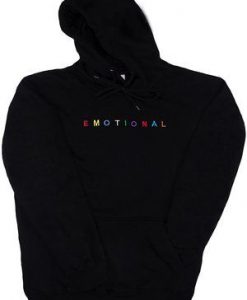 Black Emotional Hoodie