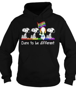 LGBT Snoopy kiss my ass dare to be different hoodie