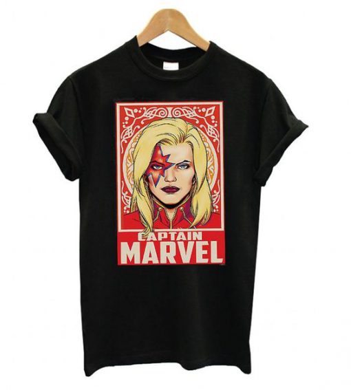 Marvel Boys Captain Marvel Ornament T shirt