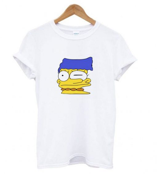 Smeared Marge Simpson t shirt