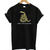 Gadsden Flag Don’t Tread On Me Black t shirt