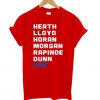 Heath Lloyd Horan Morgan Rapinoe Dunn USA t shirt