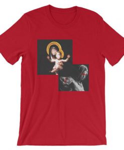 Inspired Holy Mary, Jesus t shirt