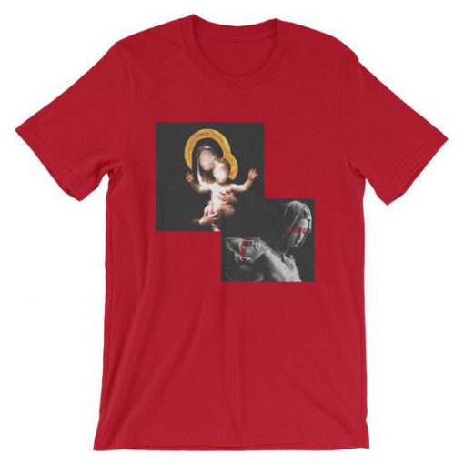 Inspired Holy Mary, Jesus t shirt