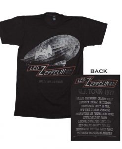 Led Zeppelin Cities 1977 Tour t shirt