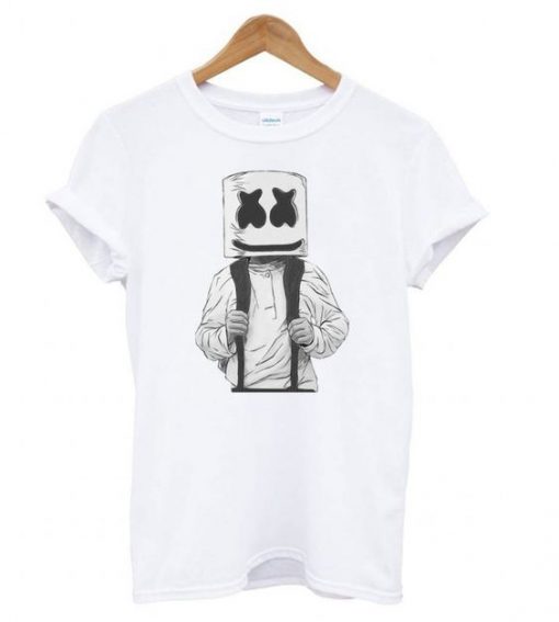 Marshmello Short Sleeve White t shirt