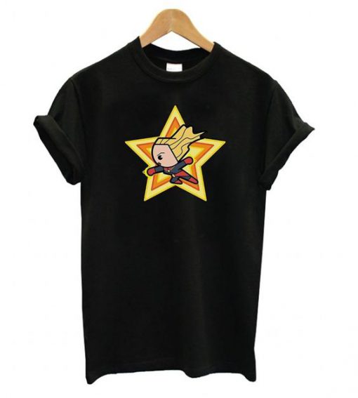 Marvel Girls Kawaii Captain Marvel t shirt