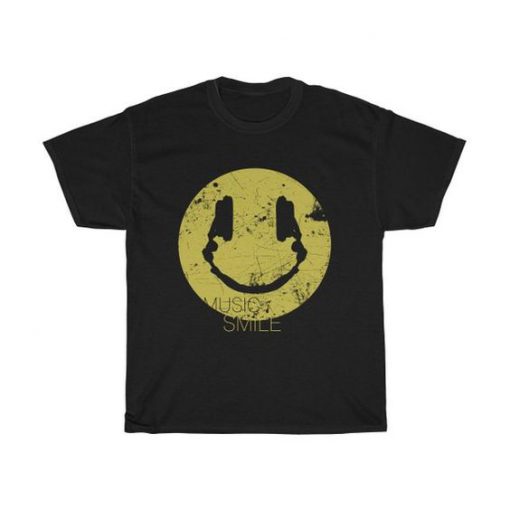 Music Smile t shirt