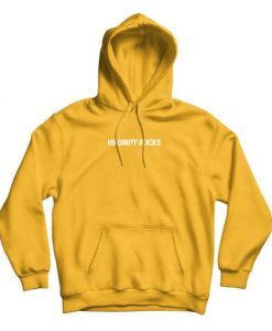 Virginity Rocks Gold hoodie