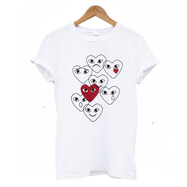 Comme des Garcons Play Emoji t shirt