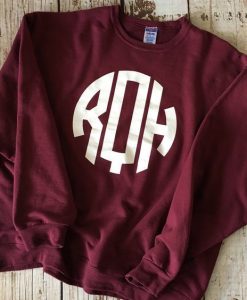 Monogramed sweatshirt