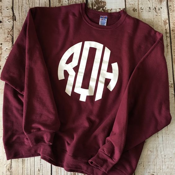 Monogramed sweatshirt