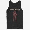 Star Wars Episode IX Rise of Skywalker Red Trooper Vigilant tank top