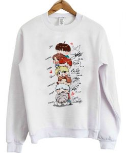 BTS Chibi Signatures sweatshirt