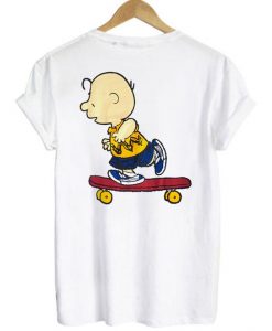 Charlie Brown Skateboard t shirt back