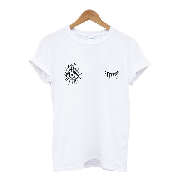 Eye lashes t shirt