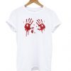 Halloween Bloody Hands t shirt