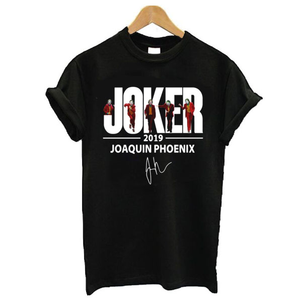 JOAQUIN PHOENIX JOKER 2019 SIGNATURE T SHIRT