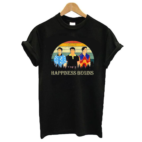 Pretty Jonas Brothers Happiness Begins Vintage t shirt