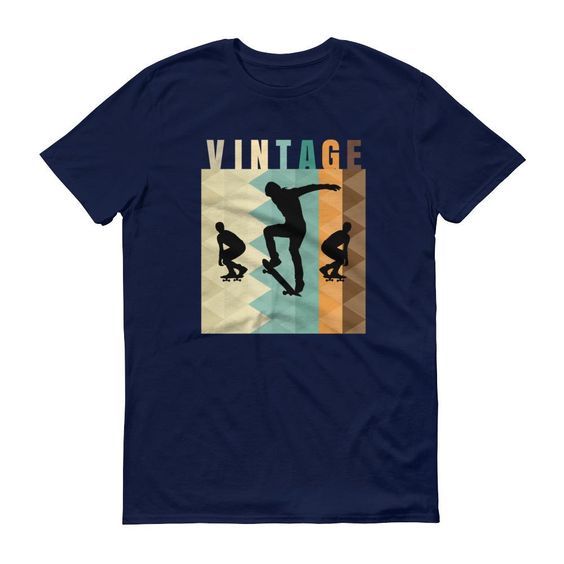 Retro Vintage Style Skateboarding Unisex t shirt