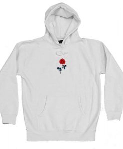 Rose White hoodie